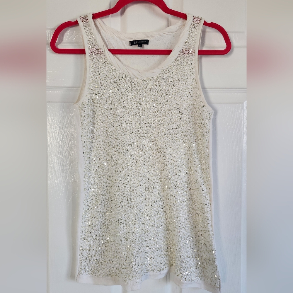 Anne Klein Sparkly Knit Tank Top